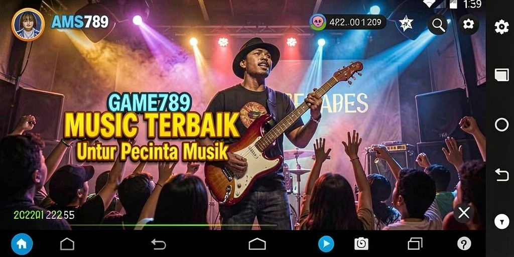 Tampilan gameplay AMS789 dengan berbagai tantangan musik yang menarik.