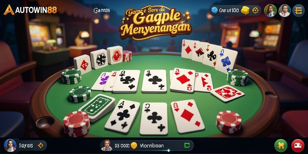 Gameplay seru AUTOWIN88 dengan interaksi penuh untuk pemain Gaple.