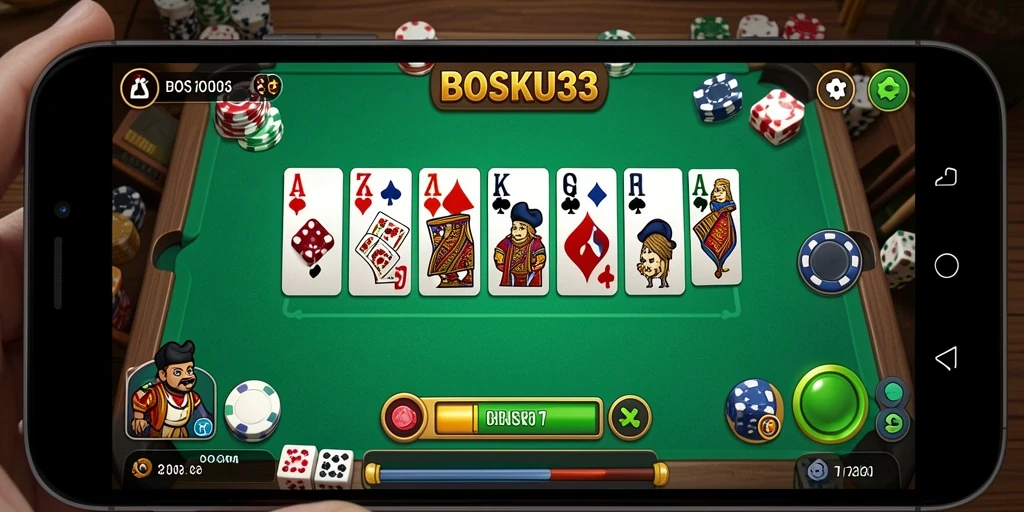 Tampilan gameplay seru dari BOSKU33 yang penuh strategi.