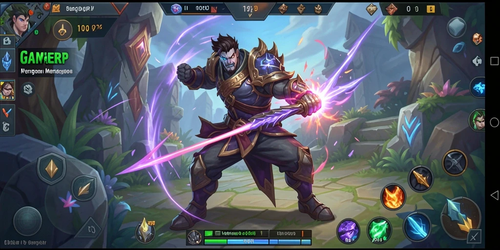 Tampilan gameplay GAMERP dengan strategi tim yang mendebarkan.