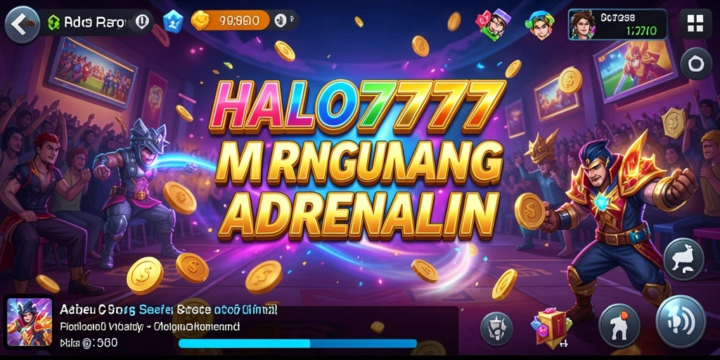 Tangkapan layar menampilkan aksi seru dari gameplay HALO777.