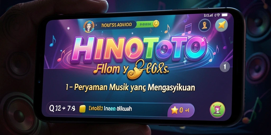 Tampilan gameplay menarik di HINOTOTO dengan berbagai lagu.