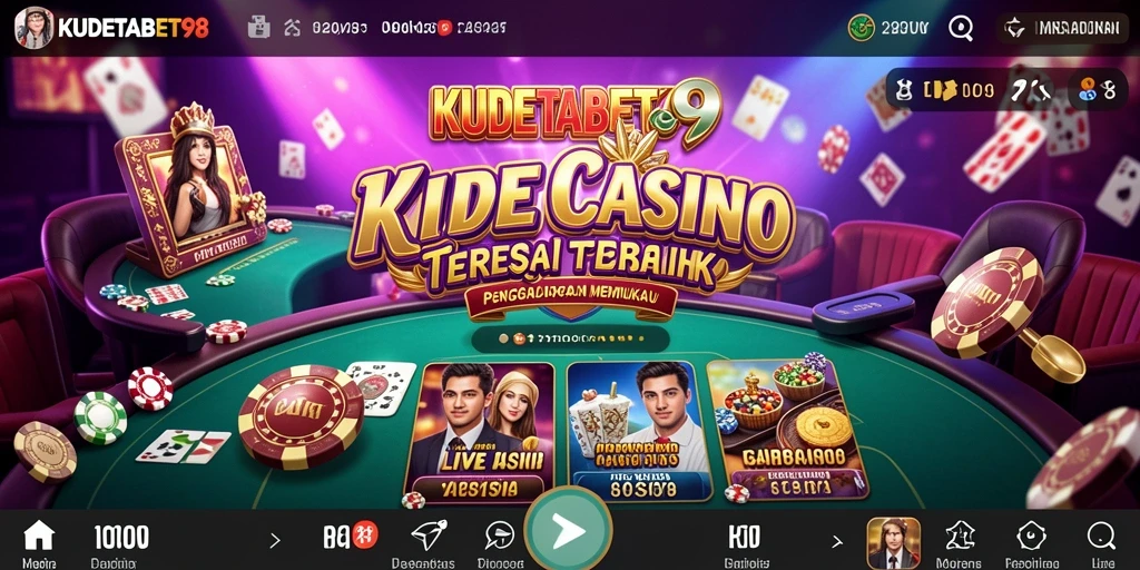 Tampilan gameplay KUDETABET98 yang menarik dengan dealer langsung.