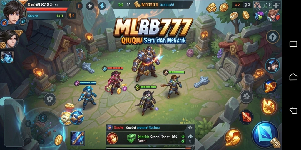 Tampilan gameplay seru dan kompetitif di MLBB777.