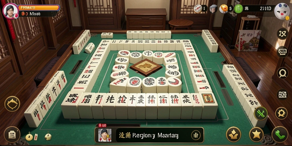 Screenshot gameplay seru PRIMATOTO menampilkan tantangan Mahjong yang menarik.