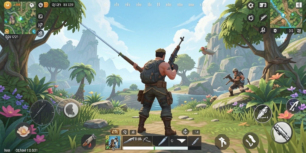 Gameplay QQ1221 yang epik di dunia terbuka dengan petualangan menantang.