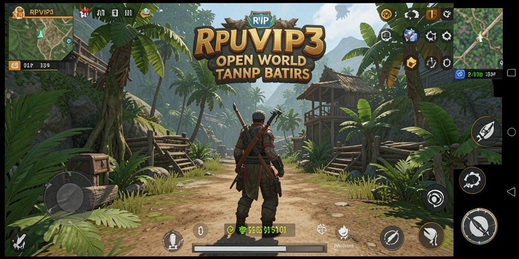 Tampilan gameplay menarik dari dunia Open World RPVIP3.
