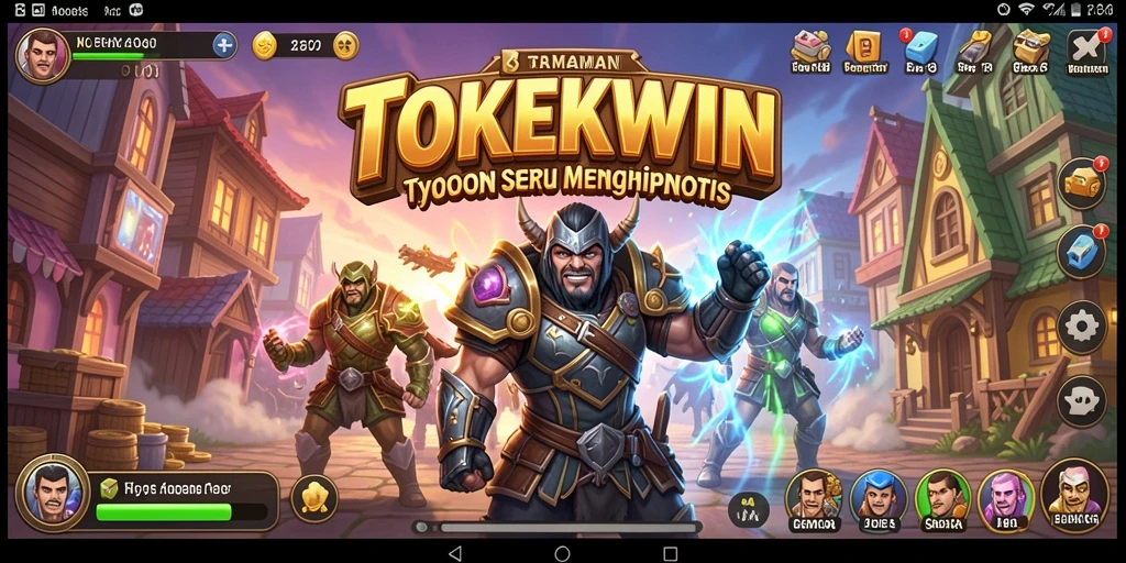 Tampilan menarik dari gameplay Tycoon di TOKEKWIN.
