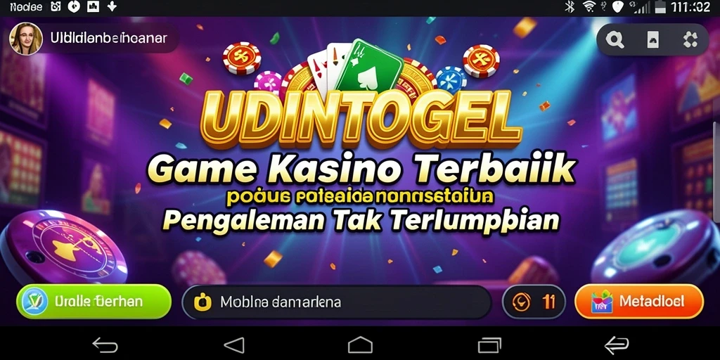 Tampilan menarik dari gameplay Kasino di UDINTOGEL.