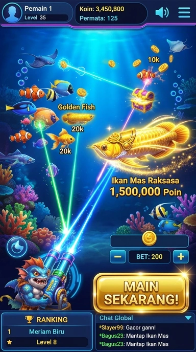 Tampilan antarmuka utama rsngame yang intuitif.